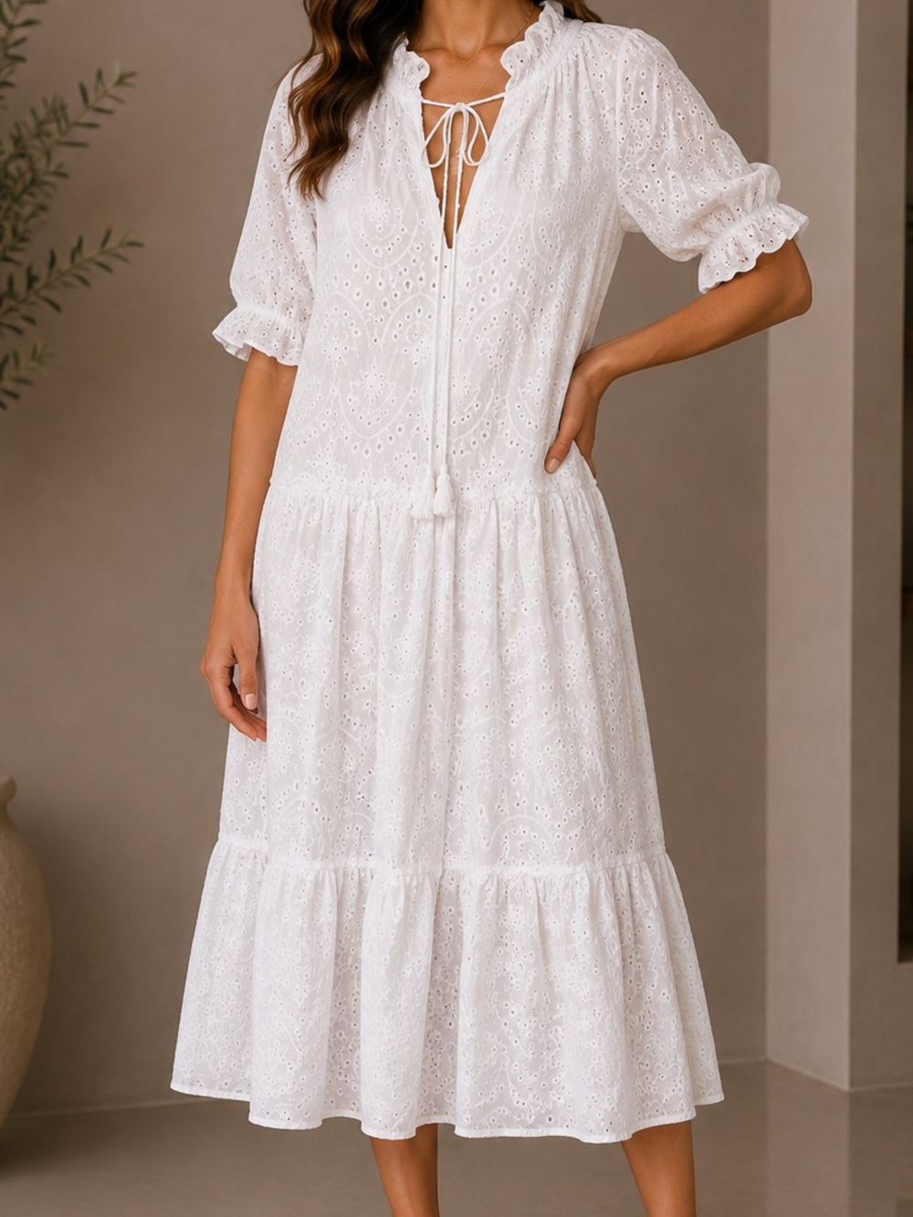 Vintage White‎ Dress